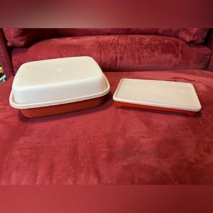 Tupperware 2 Rectangular Containers